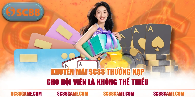 Khuyến mãi SC88 thưởng nạp cho hội viên là không thể thiếu